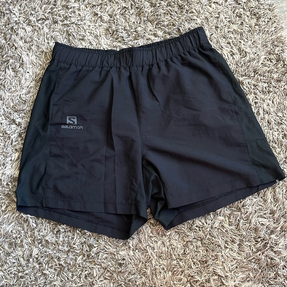 Black Salomon shorts, size small